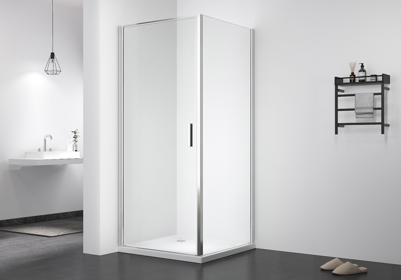 PV 1901 6mm glas hjørne firkantet drejeled plus brusekabine