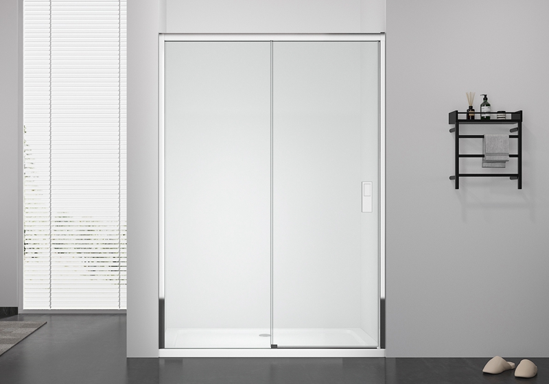EX-807 8mm glas lige glidende blødt lukkende brusekabine